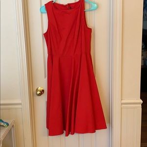 Red swing dress